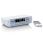 FM Kitchen Radio with Bluetooth® LED Lighting and Timer White