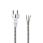 Iron Power Cable | Schuko Plug - Open Cable End | 3.00 m | Black